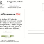 26.05.18: Festa del tesseramento 2018 Eventi