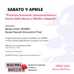 9 aprile, ore 15 | Biblioteca di Massa M.ma: “Presenze femminili: associazionismo e lavoro delle donne di Ribolla e Bagnoli” Eventi
